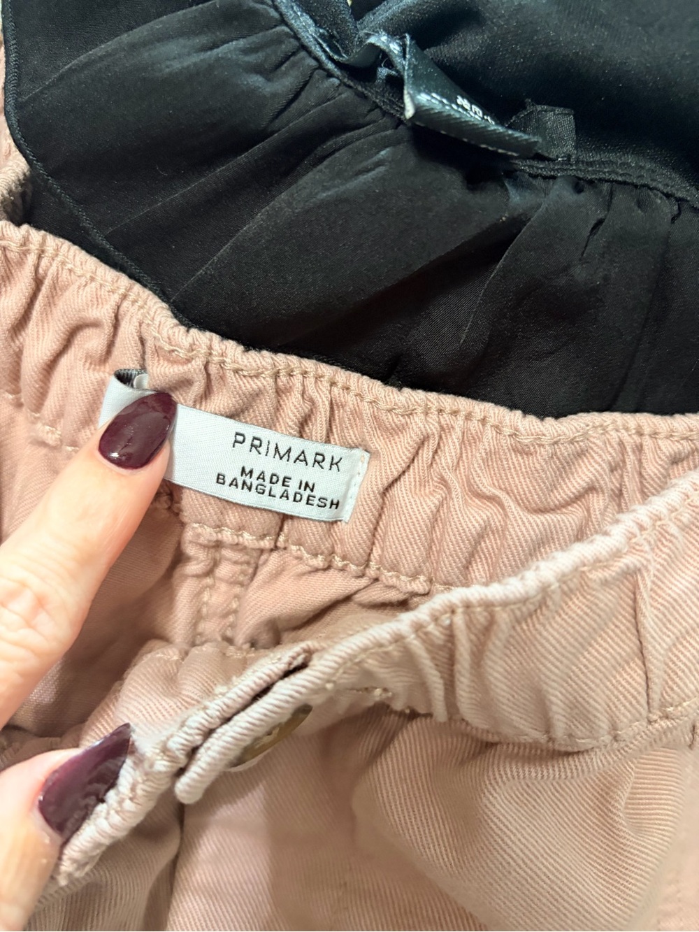 Primark Girls' Dusty Pink Elastic Waist Corduroy Skirt